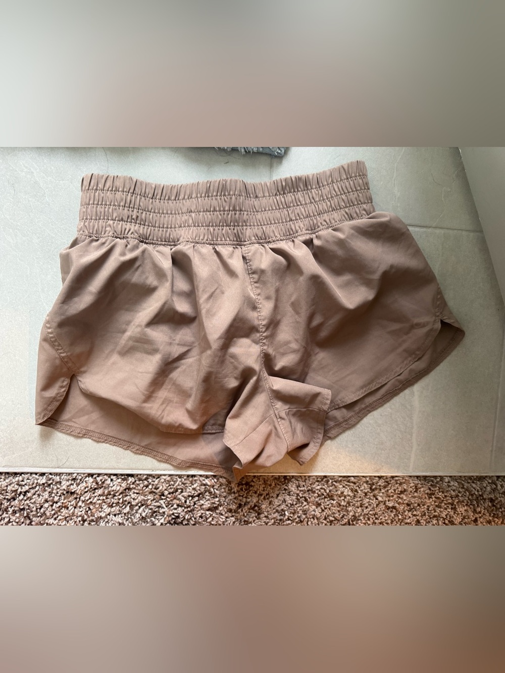 GAP Women’s Athletic Shorts in Taupe